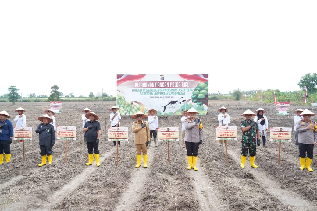 Dukung Program Asta Cita Presiden, Polda Riau Launching Ketahanan Swasembada Pangan untuk Indonesia Emas 2045