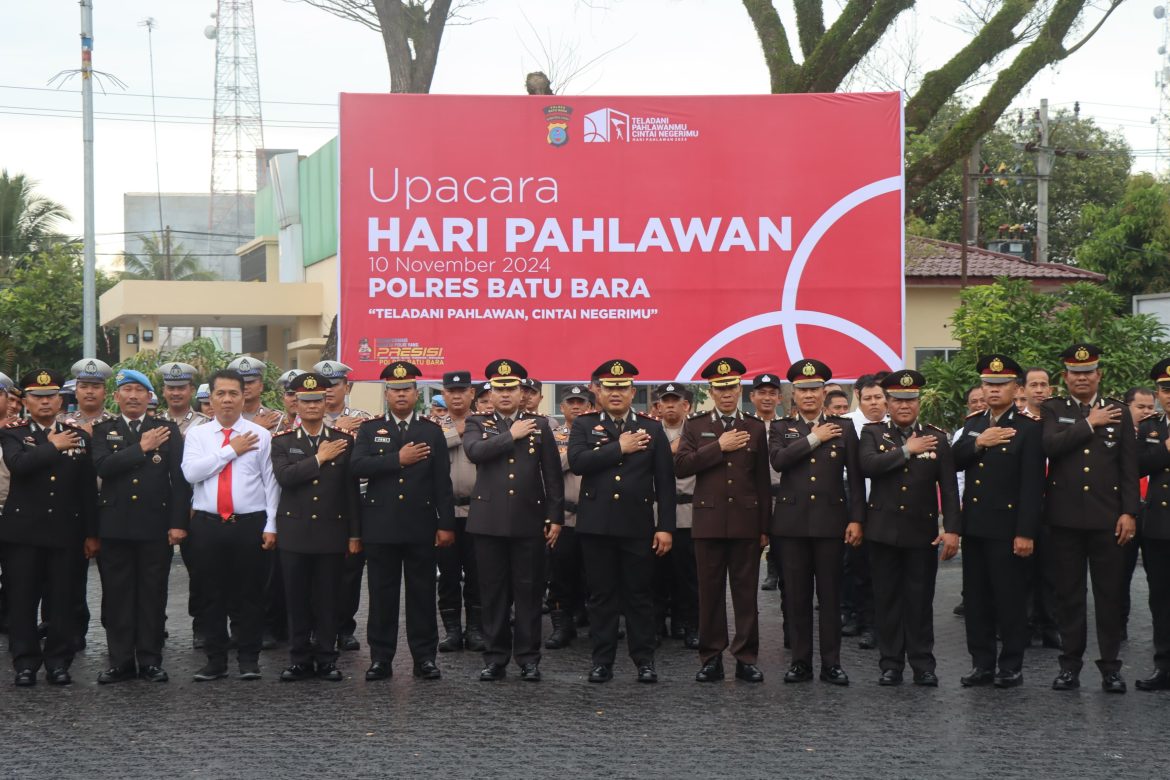 Polres Batu Bara Gelar Upacara Peringatan Hari Pahlawan Tahun 2024