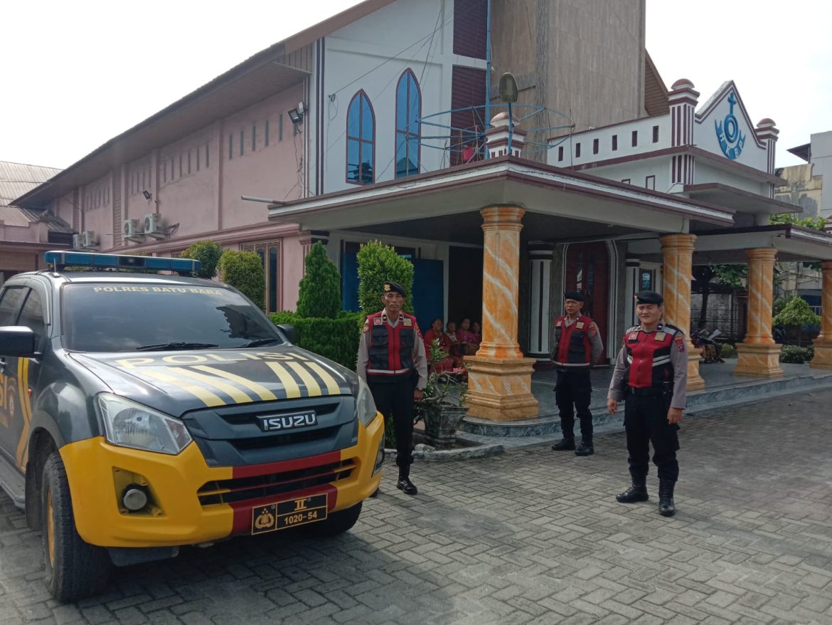 Patroli Minggu Kasih Sat Samapta Polres Batu Bara Sambang Gereja