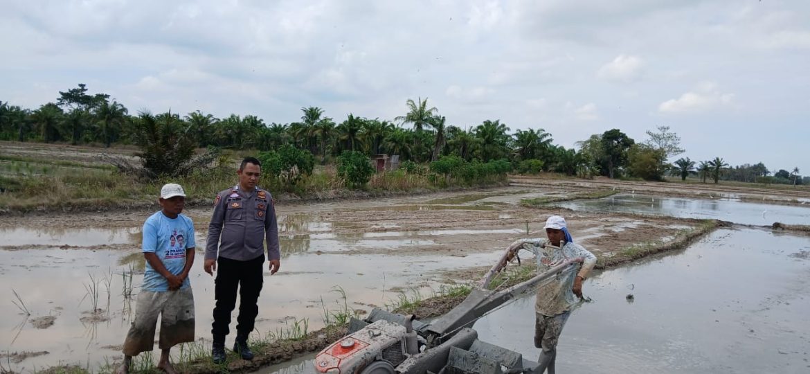 Dukung 100 Hari Kerja Presiden RI, Polsek Medang Deras Binluh Ketahanan Pangan