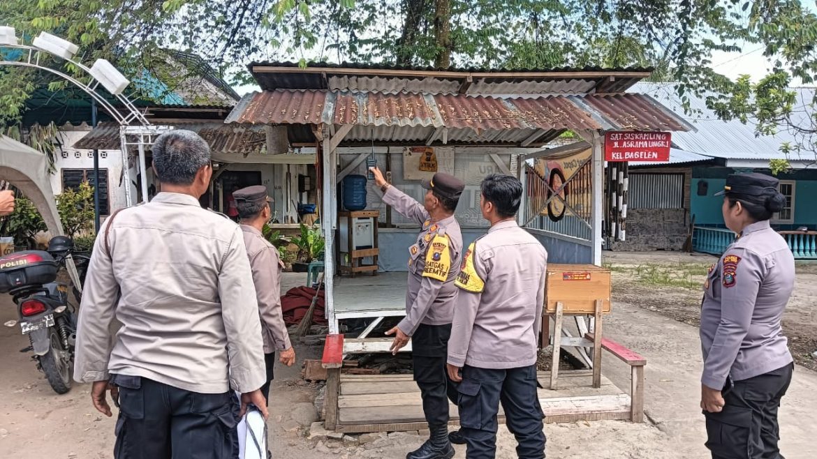 Kasat Binmas Polres Tebing Tinggi Sambang dan Cek Satkamling di Jalan Asrama