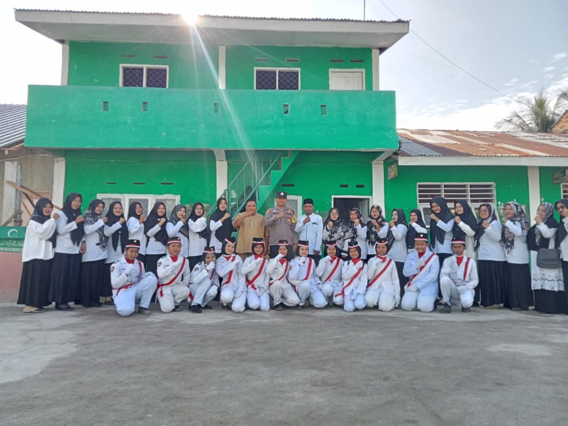 Polsek Medang Deras Police Goes to School, Sampaikan Pesan Kamtibmas