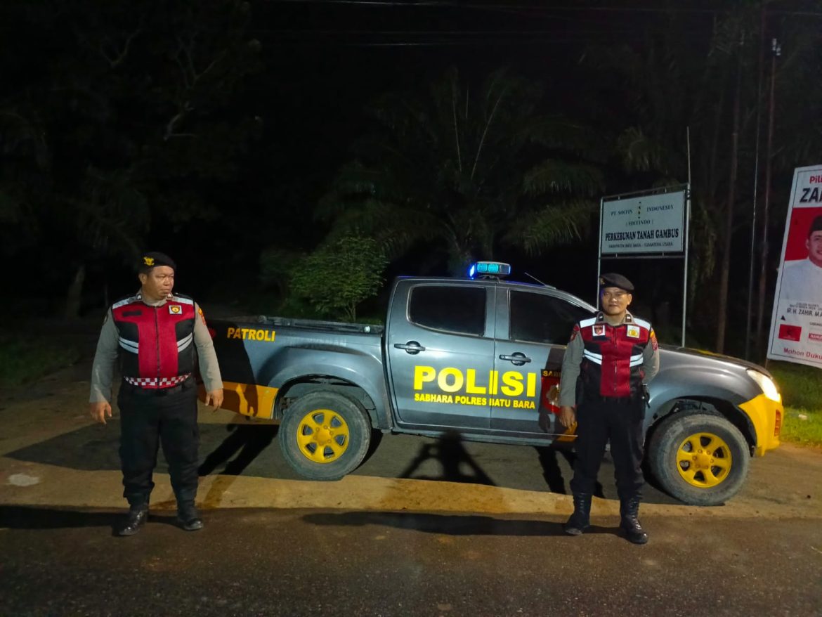 Pastikan Kondusifitas Kamtibmas, Sat Samapta Polres Batu Bara Patroli Disejumlah Lokasi