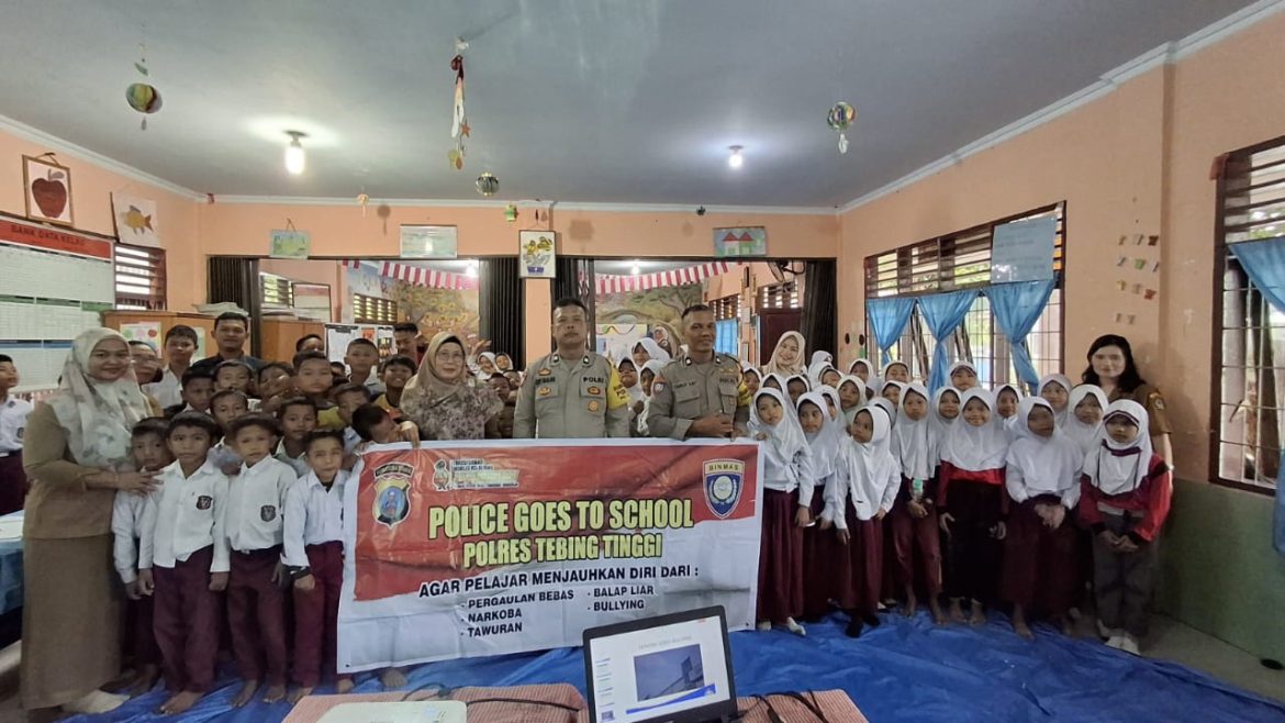 Polres Tebing Tinggi Edukasi dan Sosialisasi Bahaya Narkoba Kepada Siswa SD