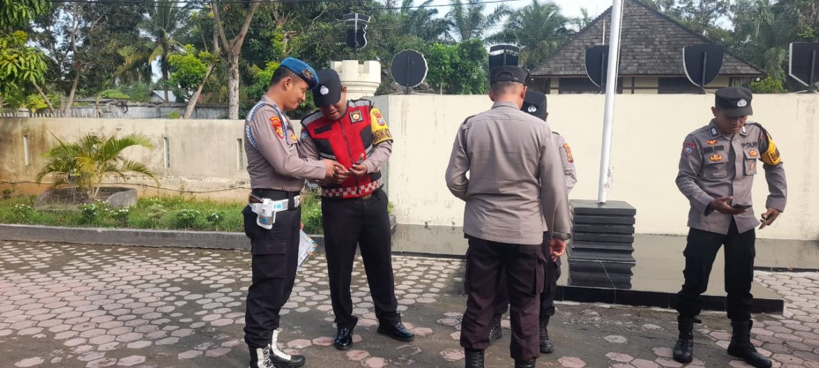 Kapolsek Labuhan Ruku AKP Cecep Suhendra Gelar Gaktibplin dan Pengecekan Handphone