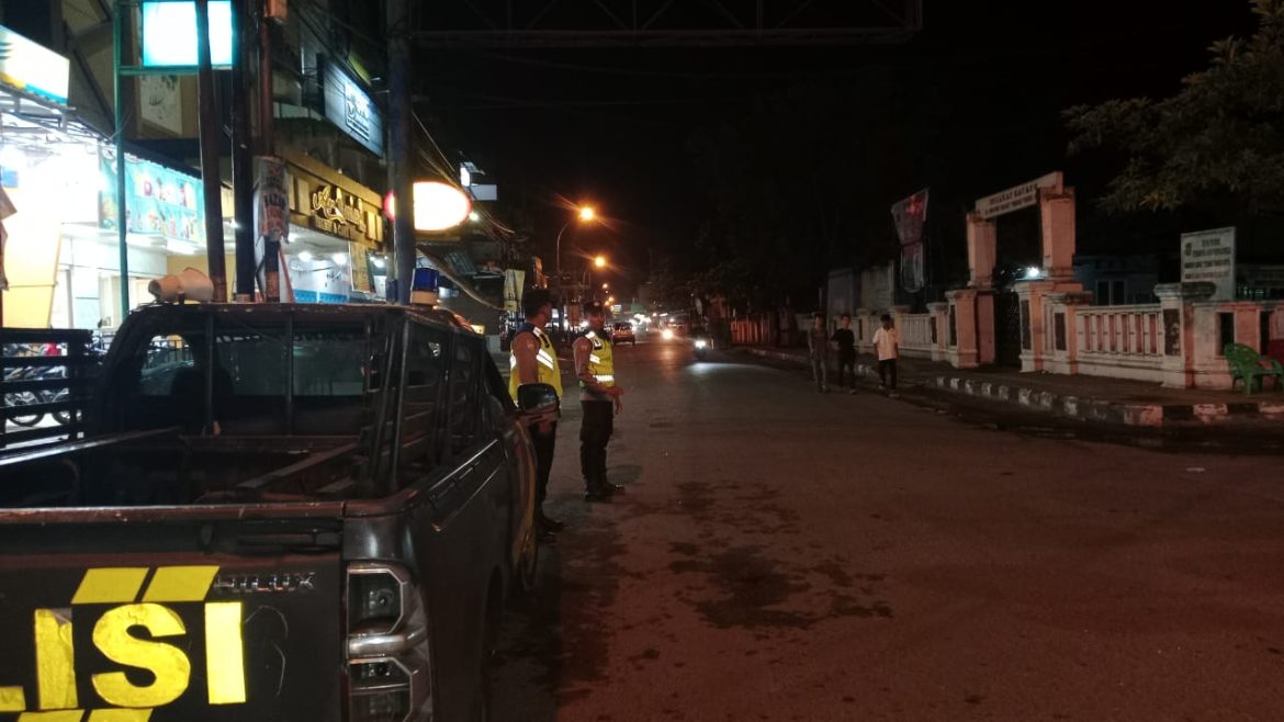 Polsek Padang Hulu Patroli Blue Light Antisipasi Kejahatan Jalanan