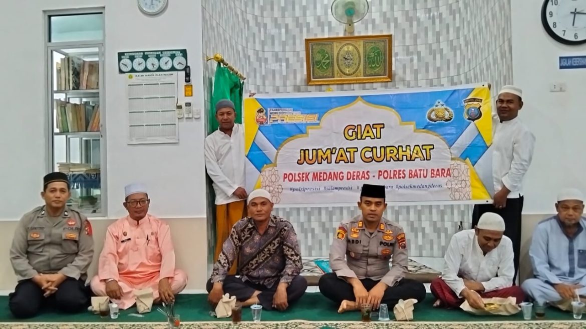 Jelang Pilkada, Kapolsek Medang Deras AKP Abdi Tansar, S.H, M.H Laksanakan Jumat Curhat dan Cooling System