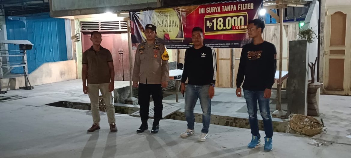 Personil Polsek Medang Deras Susuri Jalanan Antispasi Kejahatan