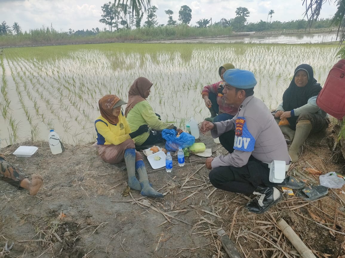 Polsek Medang Deras Dukung Program Ketahanan Pangan Nasional