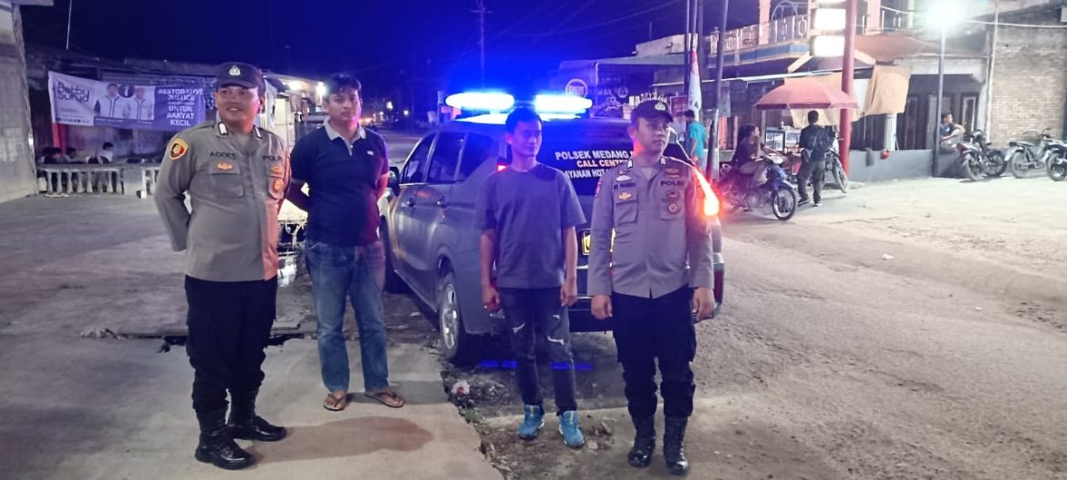 Antisipasi Kejahatan Malam, Polsek Medang Deras Intensif Patroli Mobile