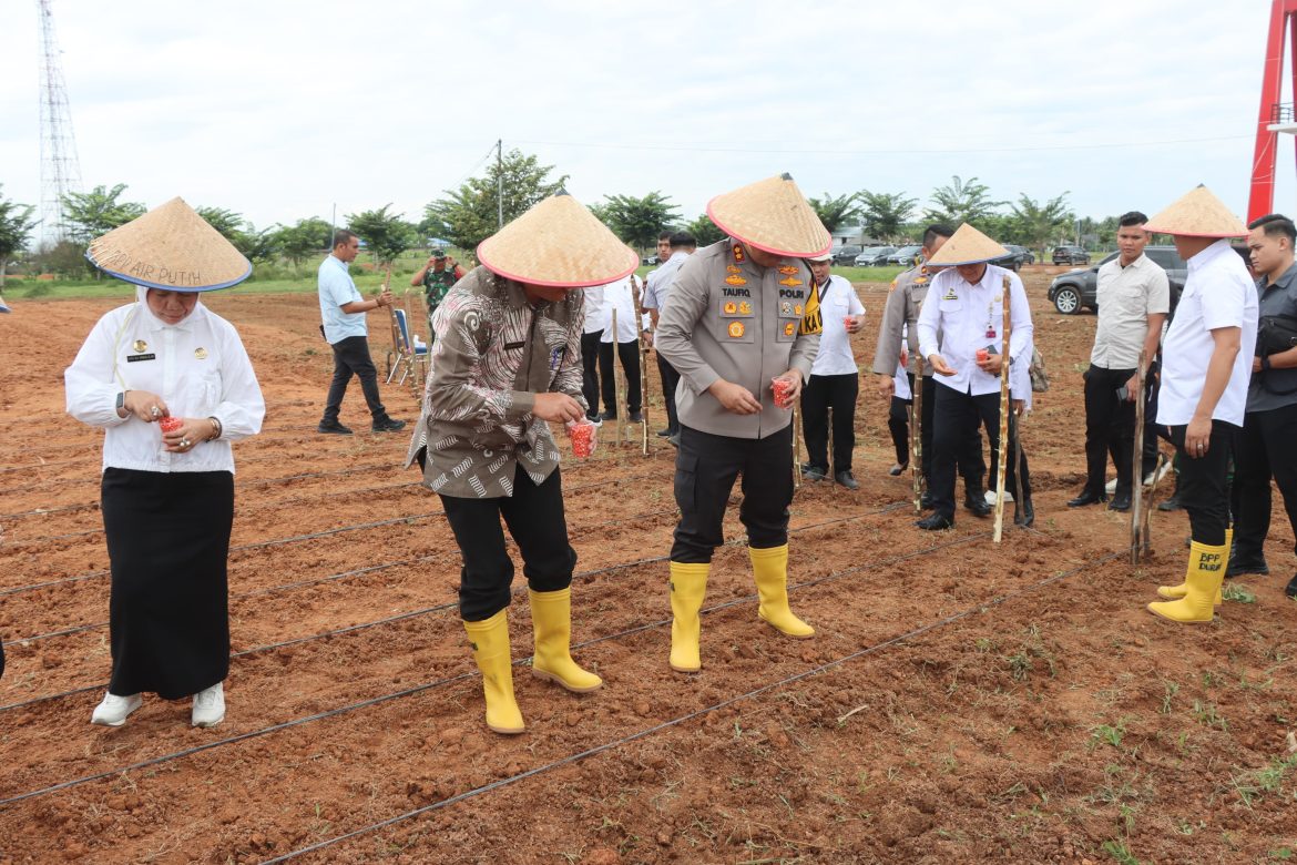 Polres Batu Bara Launching Gugus Tugas Ketahanan Pangan Nasional