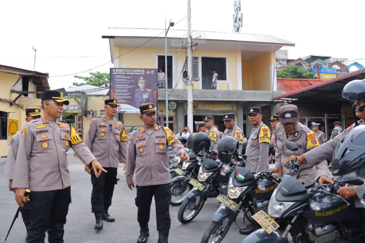 Bentuk Kesiapan Hadapi Pilkada, Kapolres Tebing Tinggi Pimpin Apel Pengecekan Kenderaan Dinas