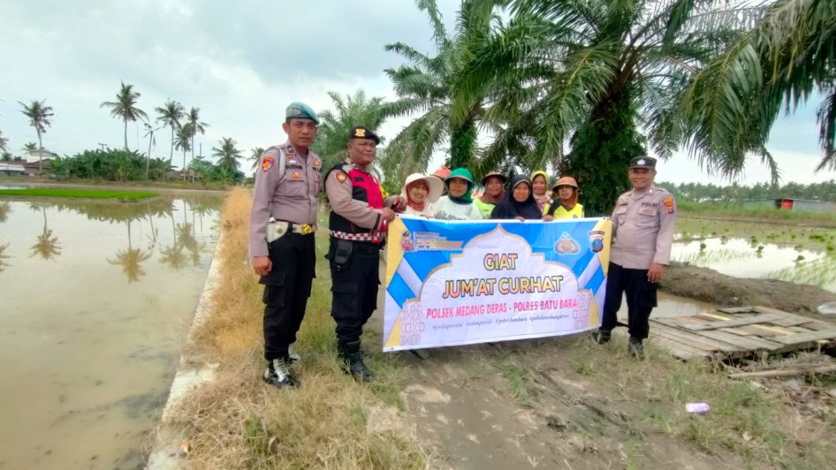 Polsek Medang Deras Jumat Curhat dan Cooling System Kamtibmas