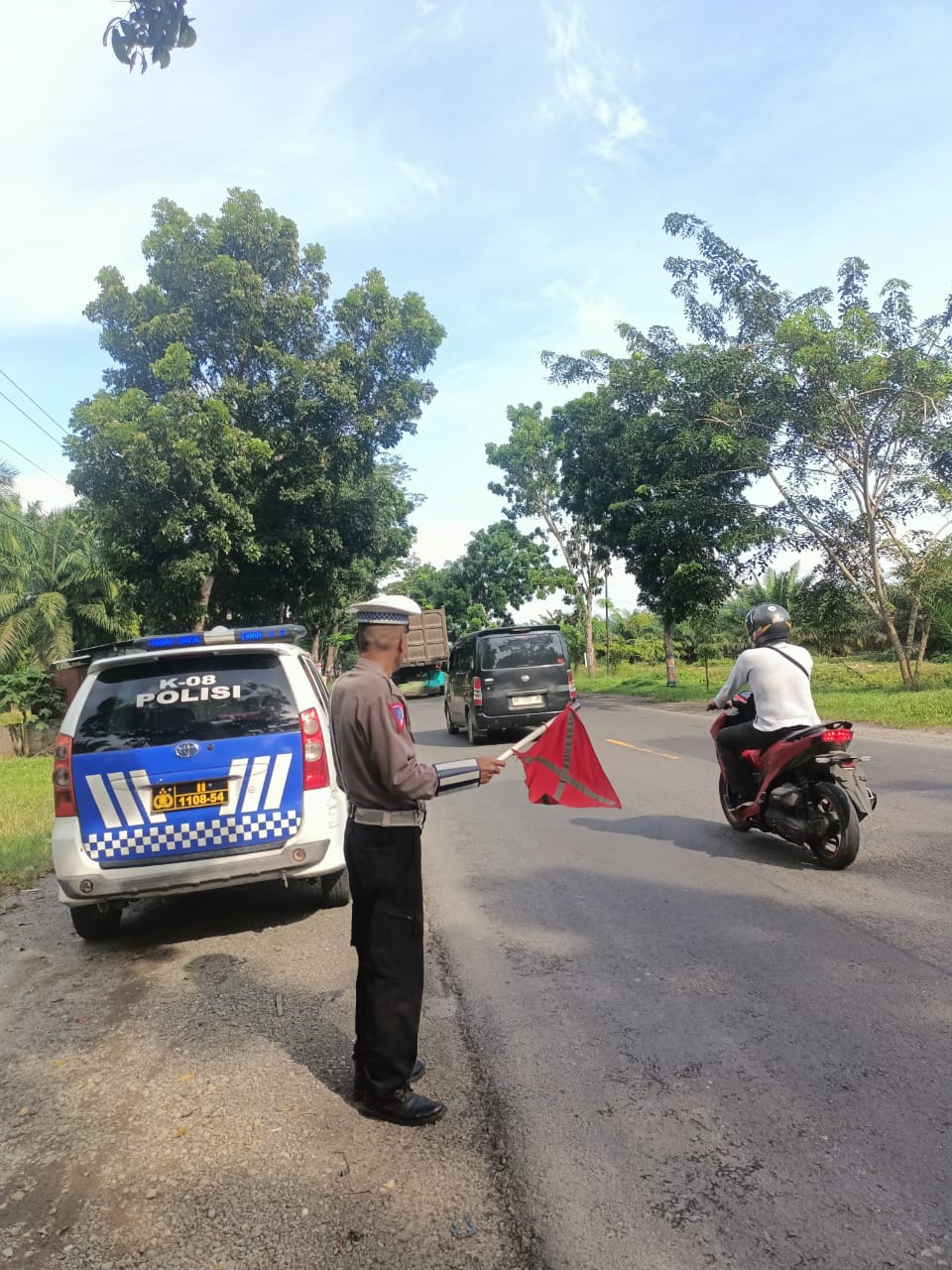 Sat Lantas Polres Batu Bara Pastikan Arus Lalulintas Lancar