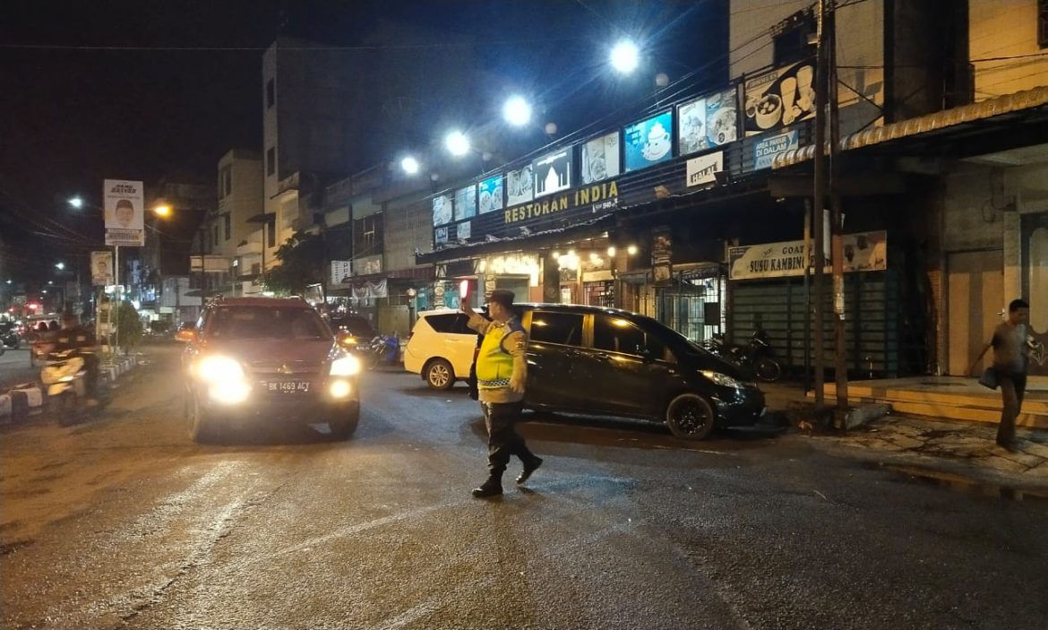 Gelar Patroli Blue Light, Polsek Padang Hulu Fokus Pada Pencegahan Kejahatan Jalanan