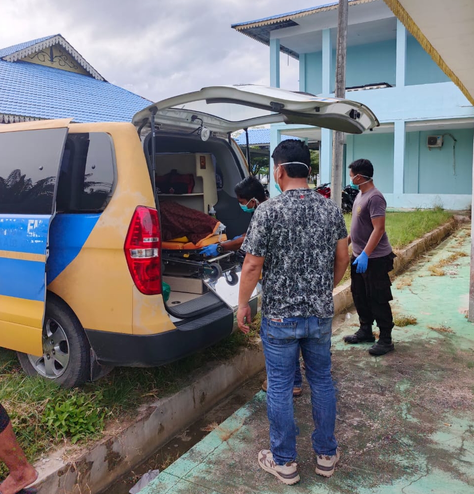 Polsek Labuhan Ruku Cek TKP Temuan Mayat