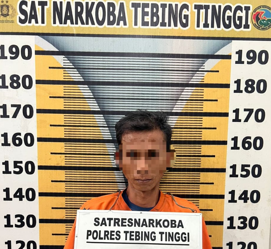 Resahkan Warga, Pemain Sabu Ditangkap Sat Resnarkoba Polres Tebing Tinggi