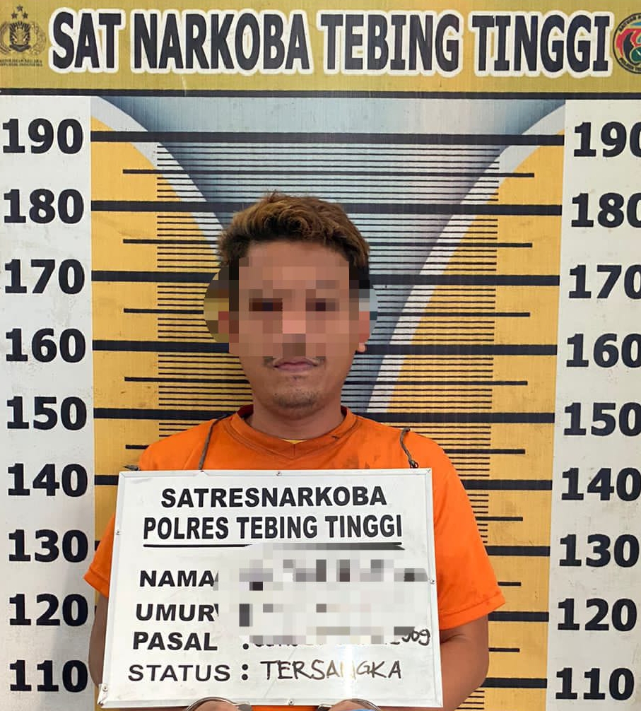 Sat Resnarkoba Polres Tebing Tinggi Tangkap Pengedar Narkoba, 6 Paket Sabu Diamankan