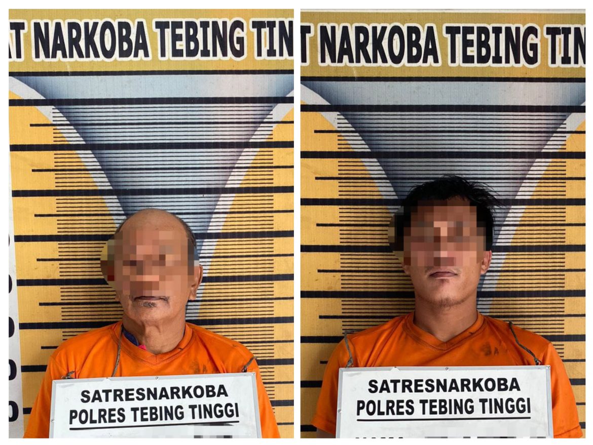 Sat Resnarkoba Polres Tebing Tinggi Tangkap 2 Pria Pemilik Sabu