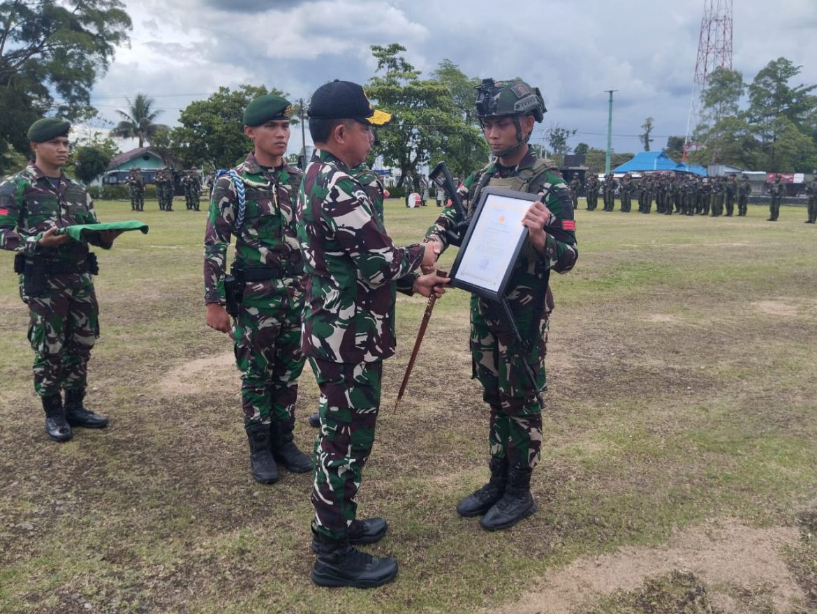 Prajurit Yonif 323 Buaya Putih Kostrad Berprestasi Tugas Operasi Papua dapatkan Reward KPLB