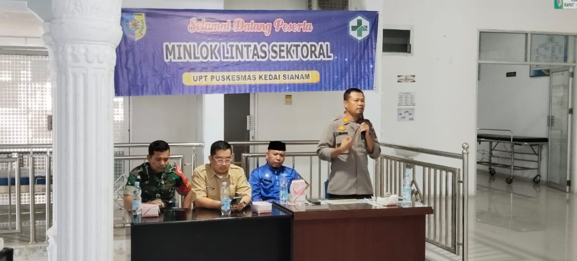 Kapolsek Lima Puluh AKP Tukkar L. Simamora, S.H, M.H Hadiri Mini Lokakarya Lintas Sektoral