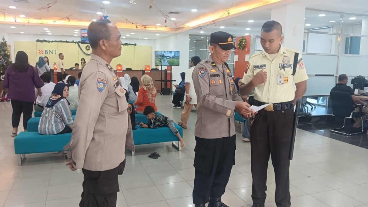 Polres Tebing Tinggi Sambang dan Pengawasan di Kantor Perbankan Jelang Nataru