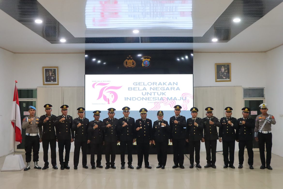 Polres Sergai Gelar Upacara Peringatan Hari Bela Negara Ke-76 Tahun 2024