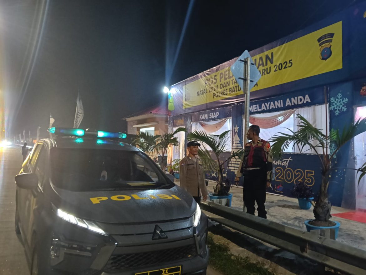 Polsek Lima Puluh Jaga Kamtibmas Malam Lewat Patroli Mobile