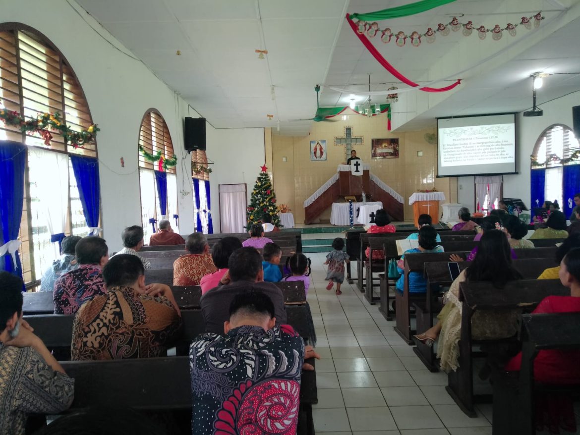 Polsek Dolok Merawan Pengamanan Ibadah Minggu di Beberapa Gereja