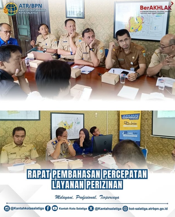 Menghadiri Rapat Pembahasan Percepatan Layanan Perizinan