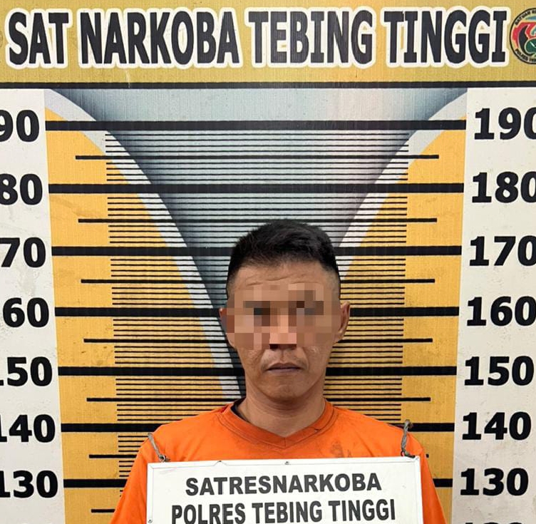 Sat Narkoba Polres Tebing Tinggi Tangkap Residivis Sabu