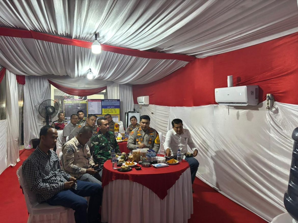 Kapolres Batu Bara Zoom Meeting Pemantauan Kamtibmas Malam Tahun Baru 2025