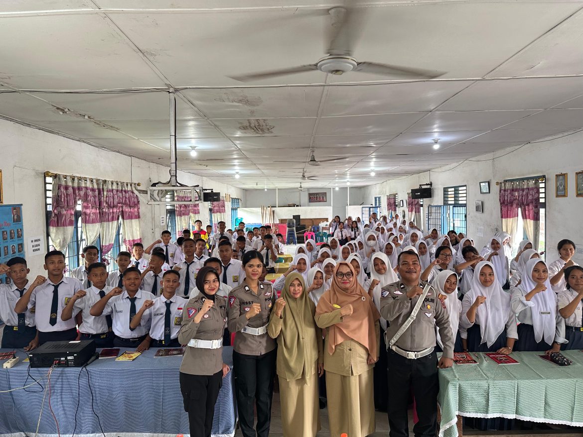 Sat Lantas Polres Batu Bara Gelar Police Goes to School Tertib Berlalulintas