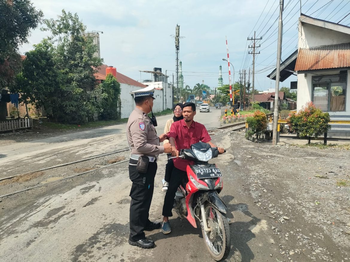 Sat Lantas Polres Tebing Tinggi Tertibkan Pelanggar Lalu Lintas