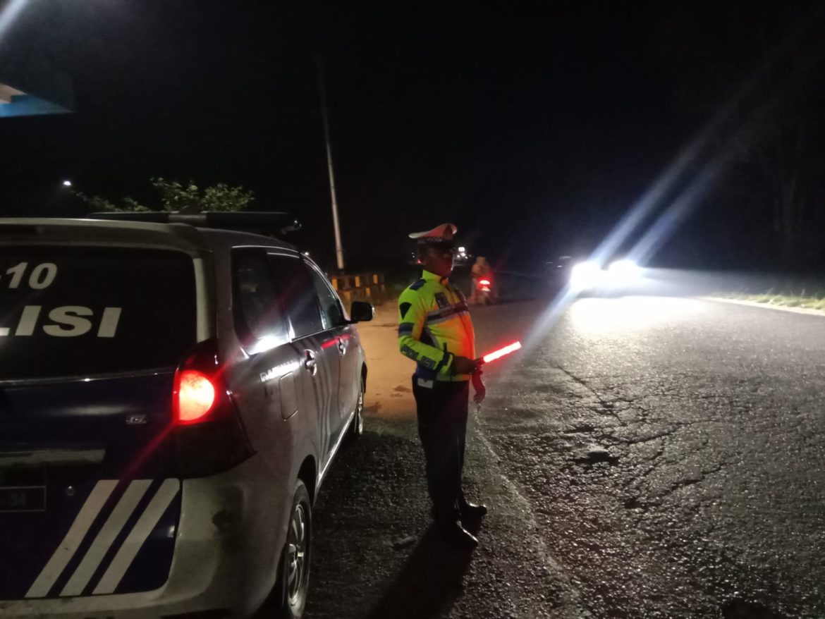 Sat Lantas Polres Batu Bara Patroli Blue Light Disejumlah Lokasi