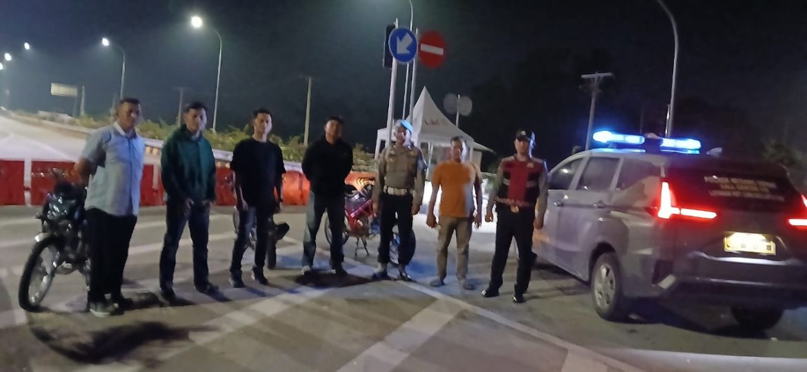 Polsek Medang Deras Laksanakan Patroli Antisipasi Geng Motor dan Balap Liar