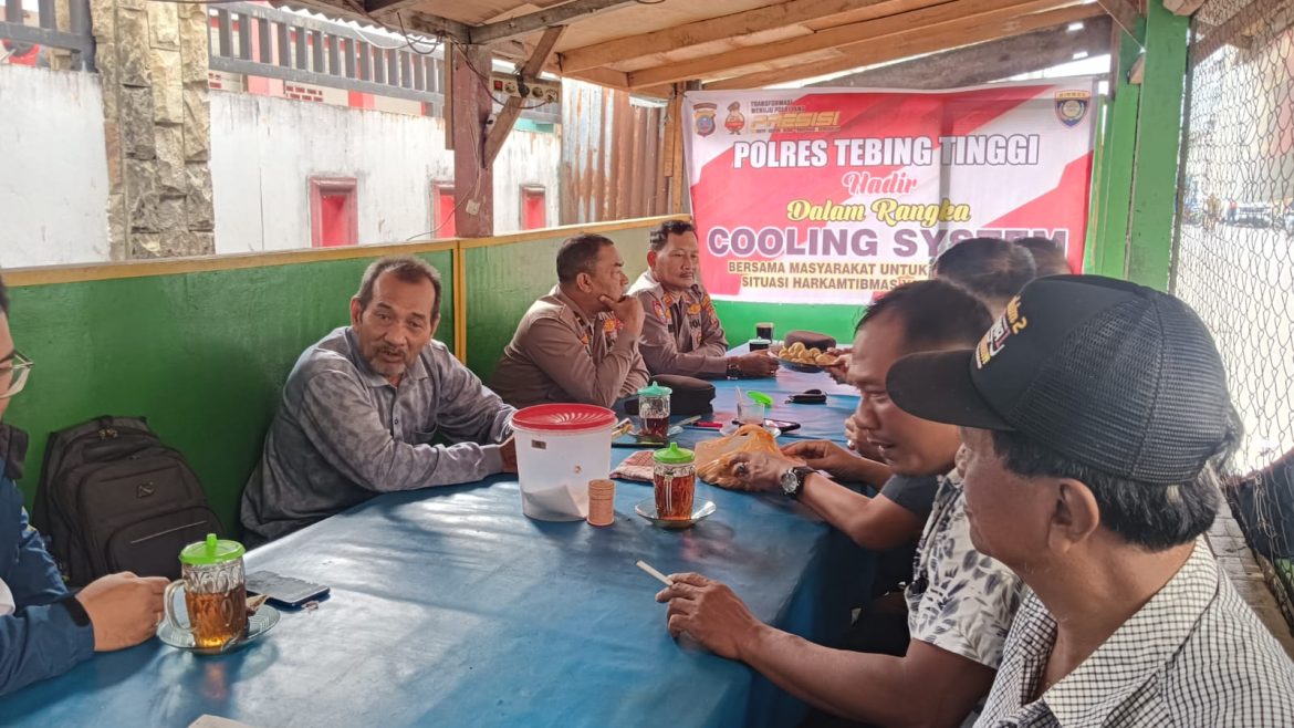 Ciptakan Kamtibmas Kondusif, Polres Tebing Tinggi Laksanakan Cooling System