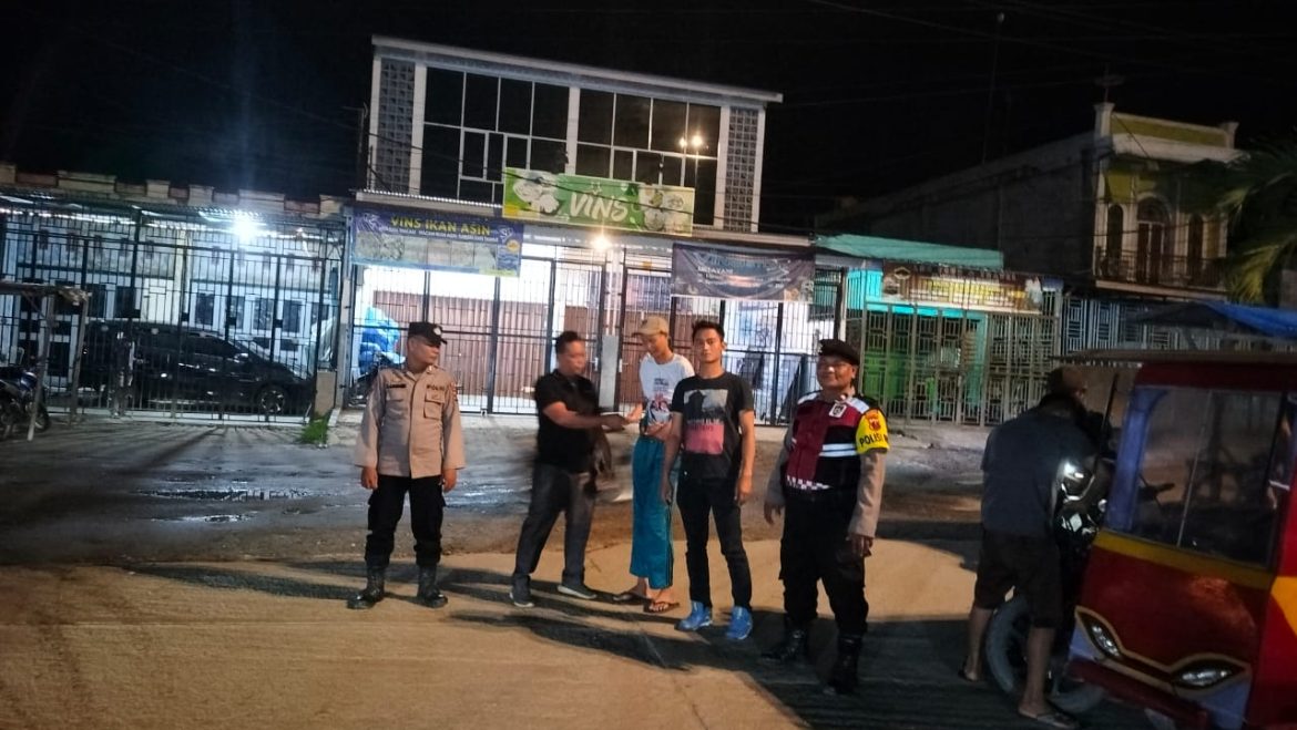 Cegah Aksi Geng Motor, Polsek Medang Deras Patroli Mobile Disejumlah Lokasi