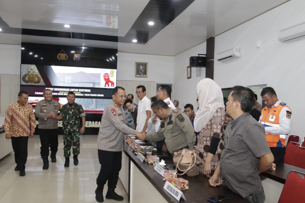 Polres Sergai Gelar Rakor lintas sektoral Pam Tahun Baru Imlek 2576