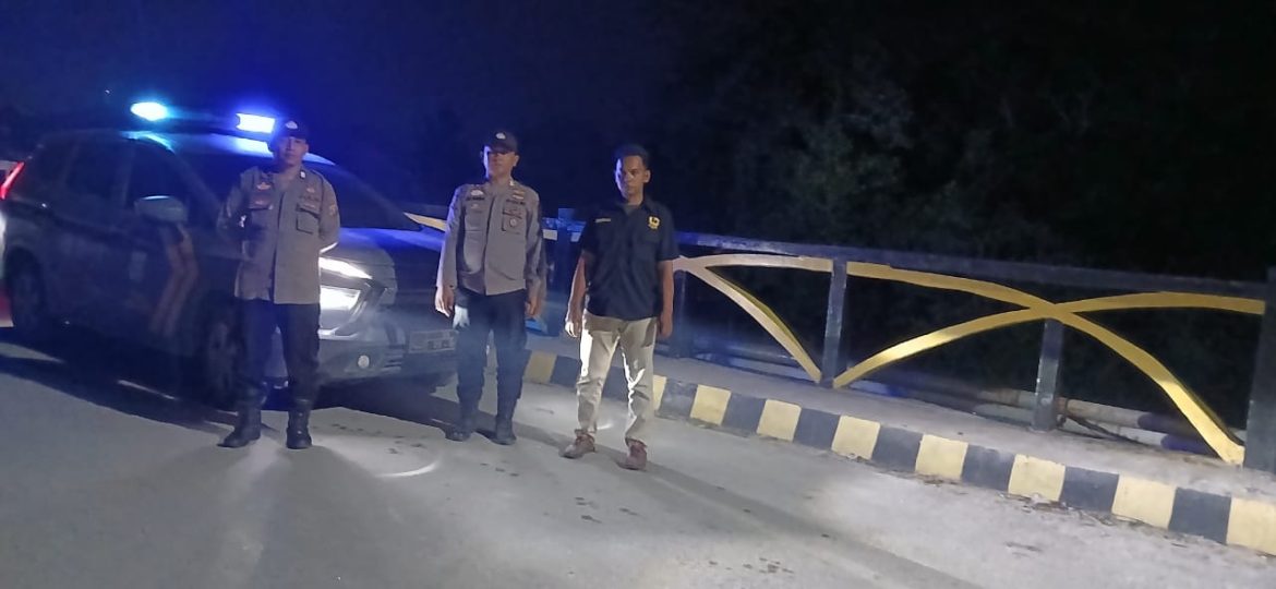 Polsek Medang Deras Apel Malam Antisipasi Aksi Geng Motor dan Balap Liar