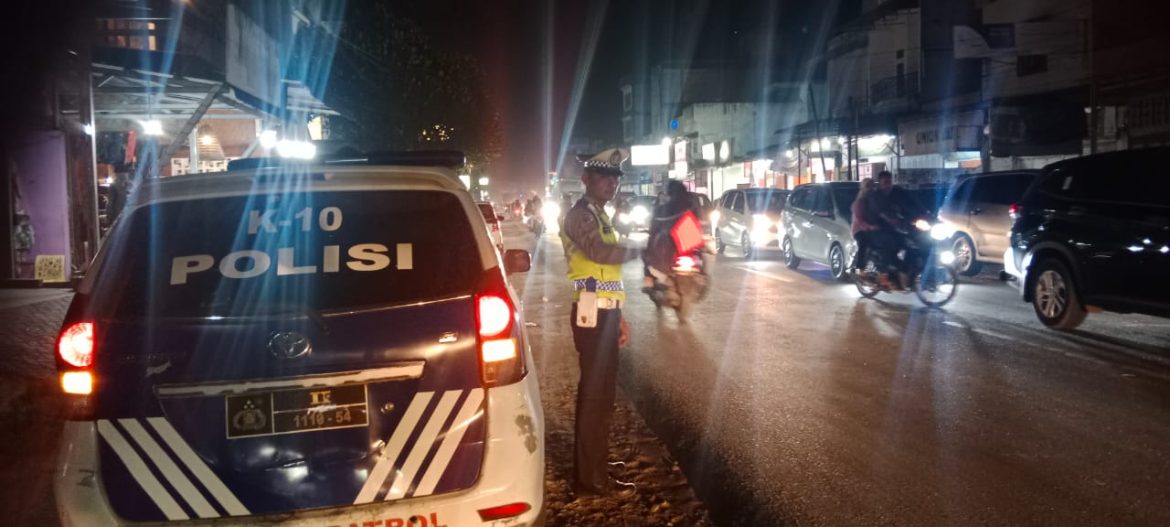 Patroli Blue Light, Sat Lantas Polres Batu Bara Cipta Kamseltibcar Lantas