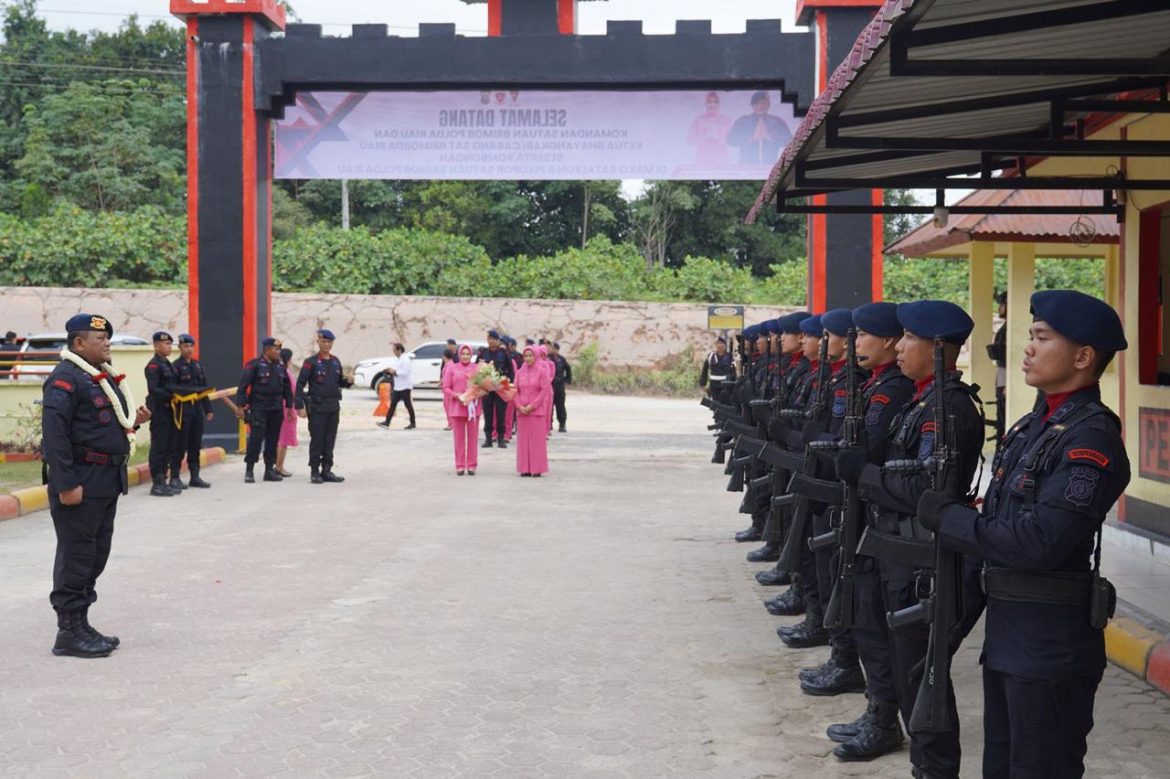 Kunjungan Dansat Brimob Polda Riau ke Batalyon B Pelopor