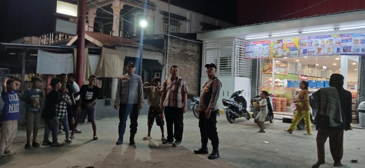 Polsek Medang Deras Patroli Mobile Cegah Aksi Geng Motor