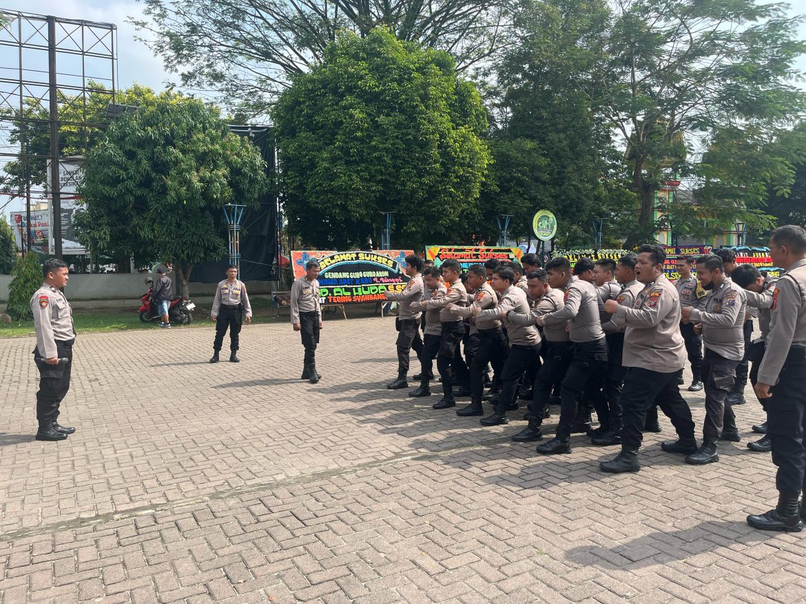 Polres Tebing Tinggi Tingkatkan Kesiapan Personel Dengan Latihan Dalmas