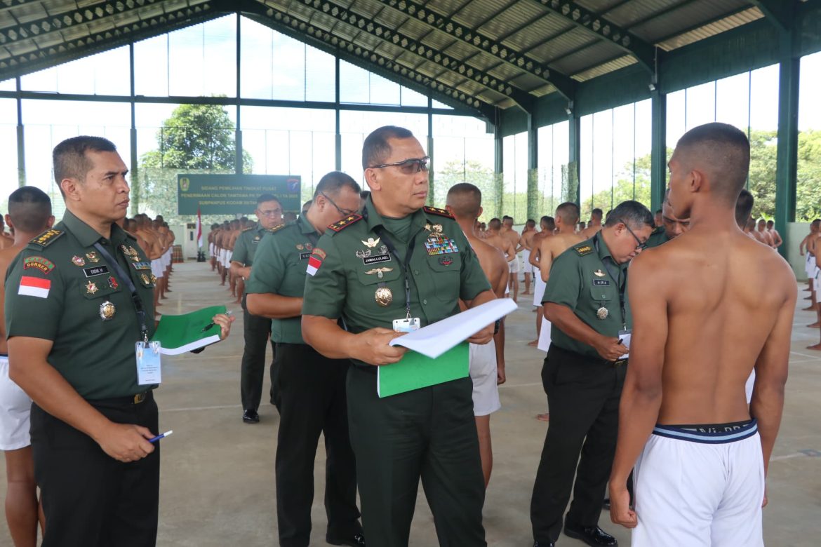 Pangdam XII/Tpr Pimpin Sidang Pemilihan Tingkat Pusat Penerimaan Cata PK TNI AD Gelombang I TA 2025