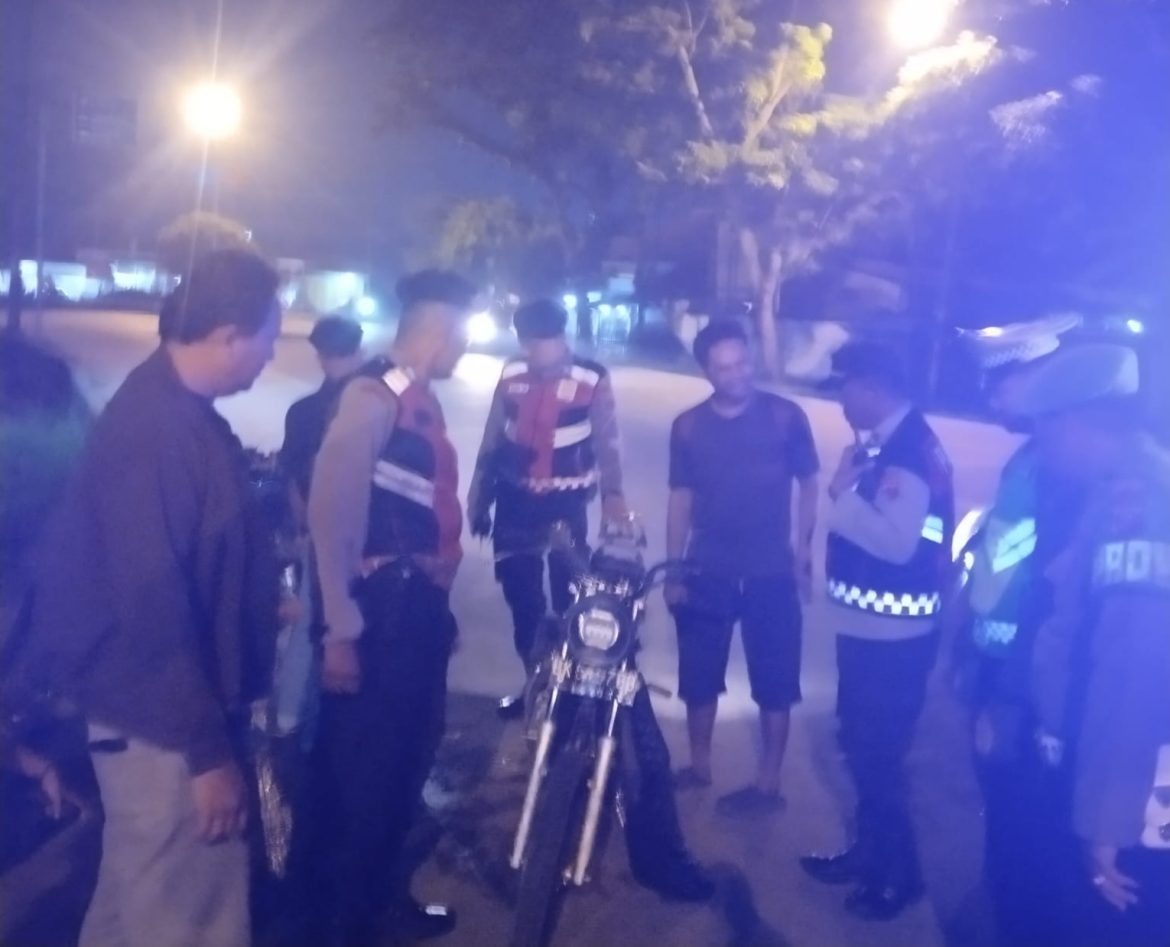 Polres Tebing Tinggi Amankan Enam Sepeda Motor Terlibat Balap Liar