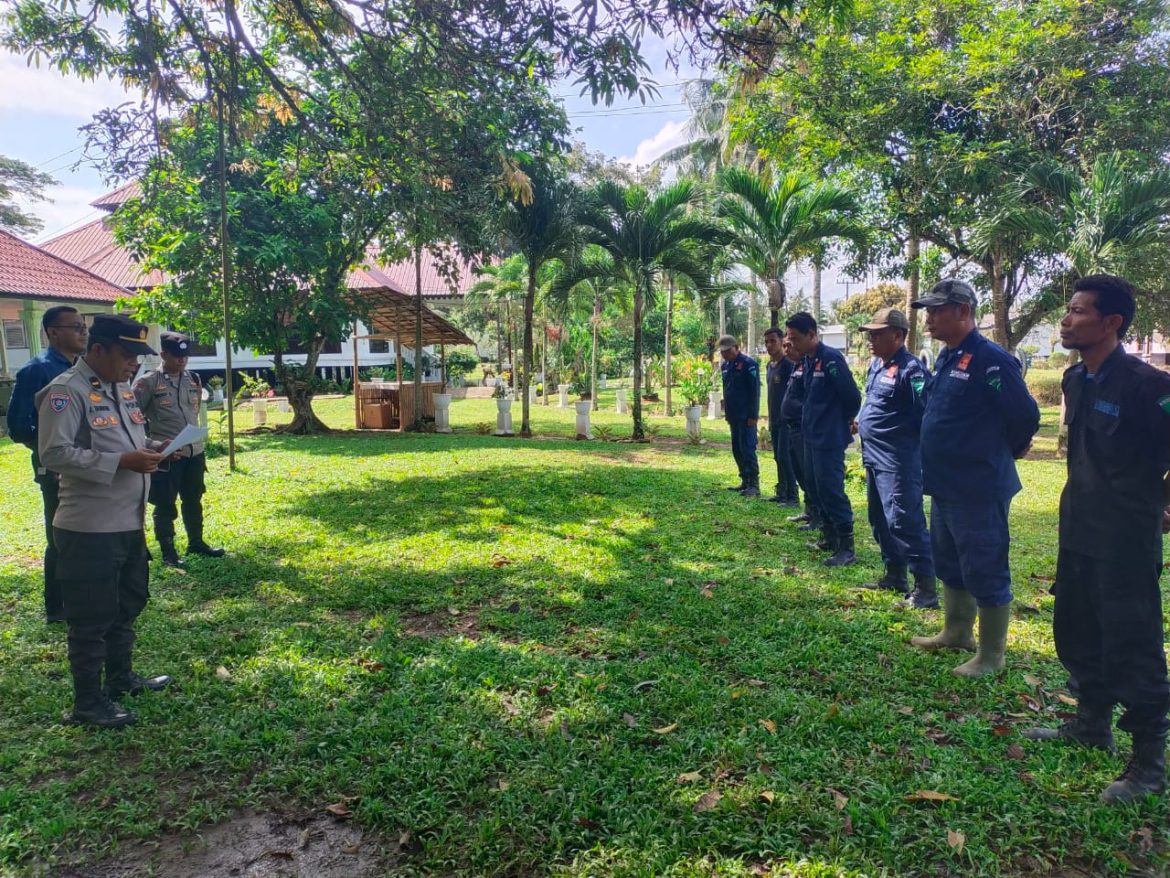 Polres Tebing Tinggi Beri Arahan Satpam PT. Lonsum Sibulan Tingkatkan Keamanan