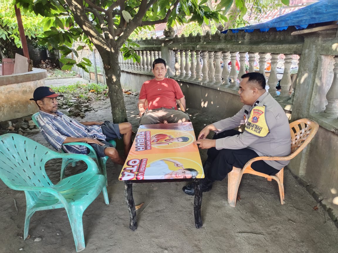 Polsek Padang Hilir Ajak Warga Kelurahan Rambung Jaga Keamanan Selama Ramadhan