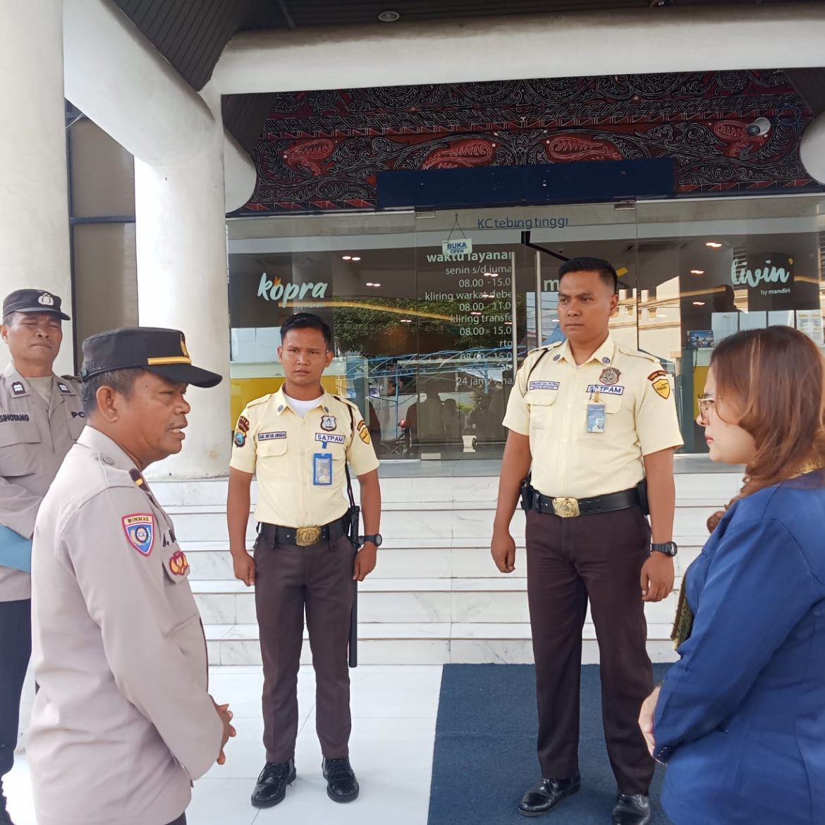 Polres Tebing Tinggi Sambangi Perbankan, Perketat Pengawasan di Bulan Ramadhan