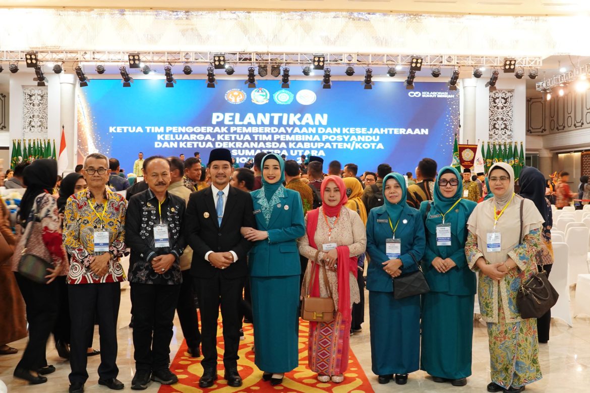 Ny. Hj. Susmirawanti Iman Irdian Saragih Resmi dilantik Sebagai Ketua TP. PKK Ketua Tim Pembina Posyandu dan Ketua Dekranasda Kota Tebing Tinggi